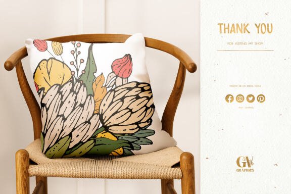 Hand Drawn Flowers Vol. 3 Vector Illustrations