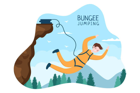 10 Bungee Jumping Illustration