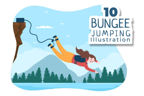 10 Bungee Jumping Illustration