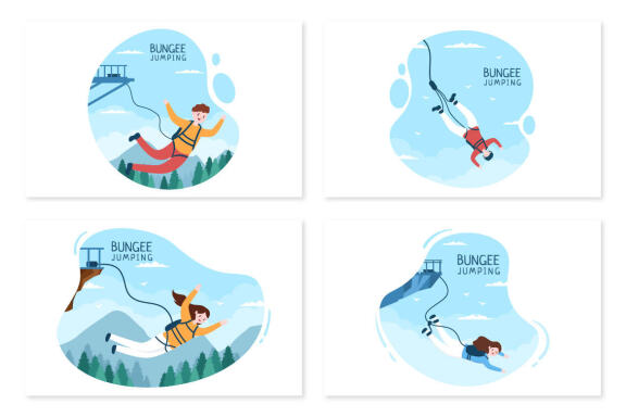 10 Bungee Jumping Illustration