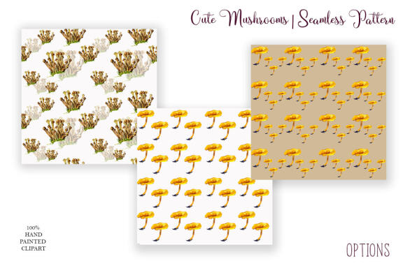 Mushroom autumn patterns