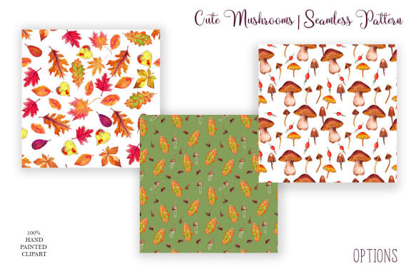 Mushroom autumn patterns