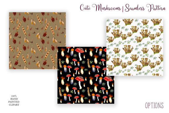 Mushroom autumn patterns