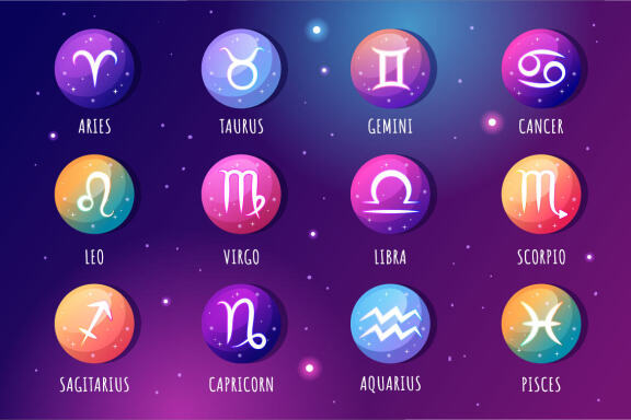 11 Zodiac Wheel Astrological Sign Illustration
