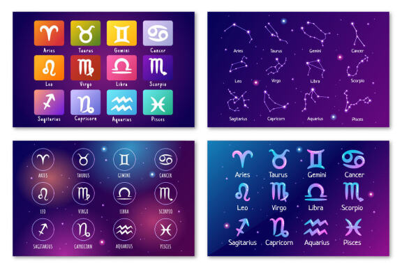 11 Zodiac Wheel Astrological Sign Illustration