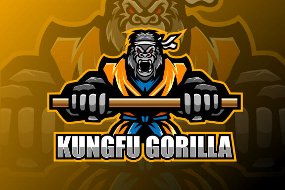 Kungfu Gorilla Esport Mascot