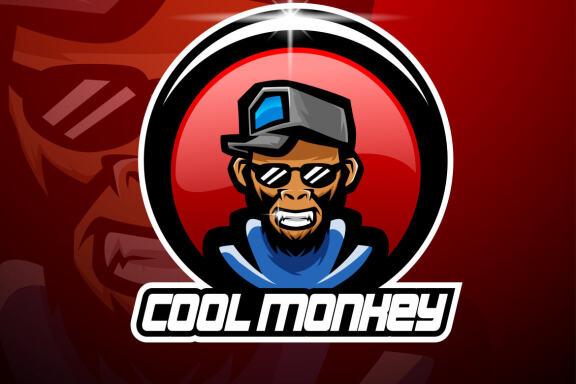 Cool Monkey Esport Mascot
