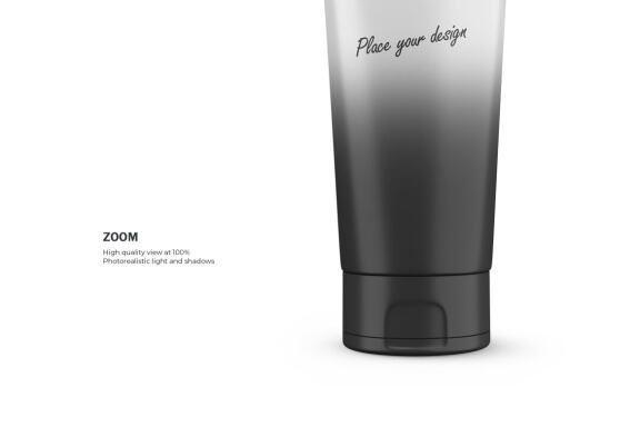Plastic Tube - Cosmetic Product PSD Mockup