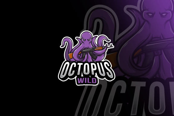Octopus Army Esport Logo Template