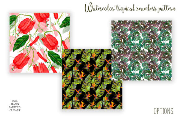 Tropical summer Seamless Travel pattern tiles
