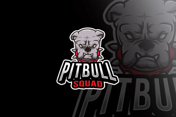 Pitbull Squad Esport Logo Template
