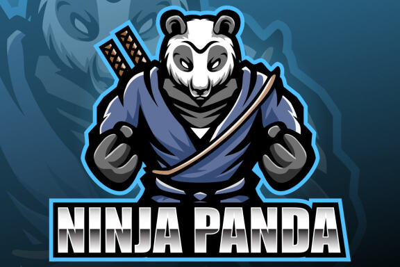Ninja Panda Esport Mascot