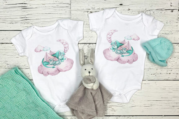 Boho dragon sublimation design, Boho animals sublimation PNG