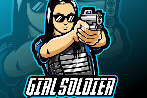 Girl Soldier Esport Mascot