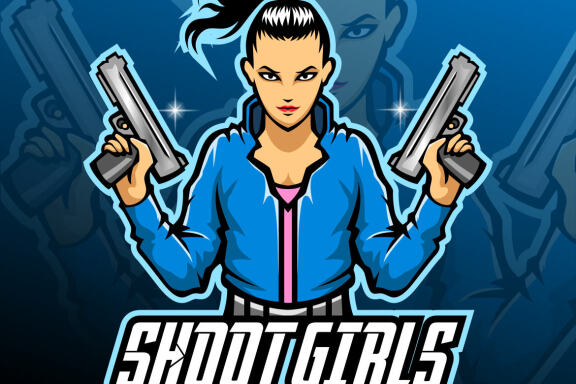 Shoot Girl Esport Mascot