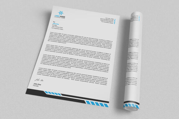 Minimal Letterhead Design Template