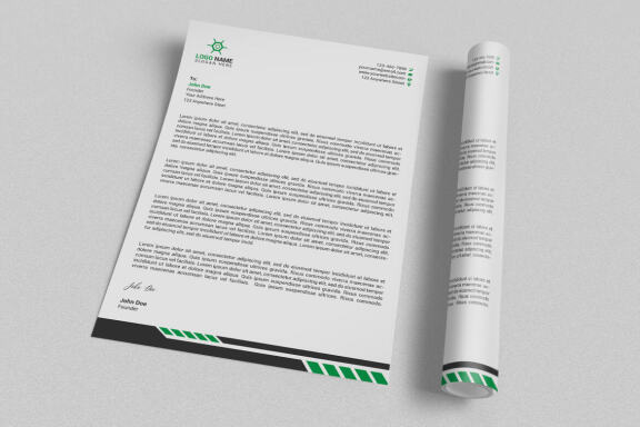 Minimal Letterhead Design Template