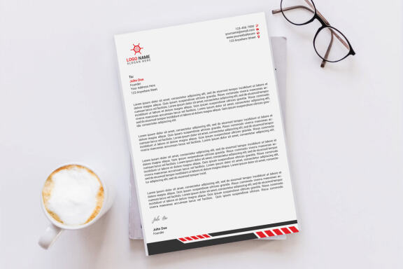 Minimal Letterhead Design Template