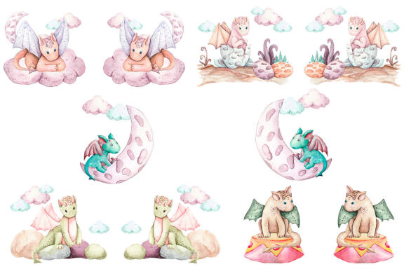 Boho dragon sublimation design, Boho animals sublimation PNG