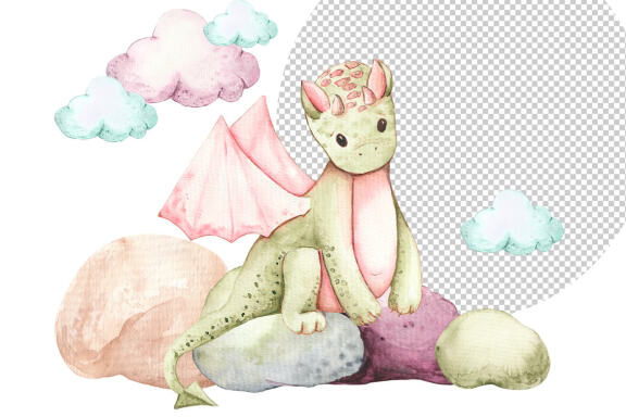 Boho dragon sublimation design, Boho animals sublimation PNG