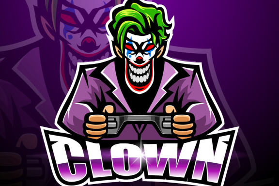 Clown Esport Mascot