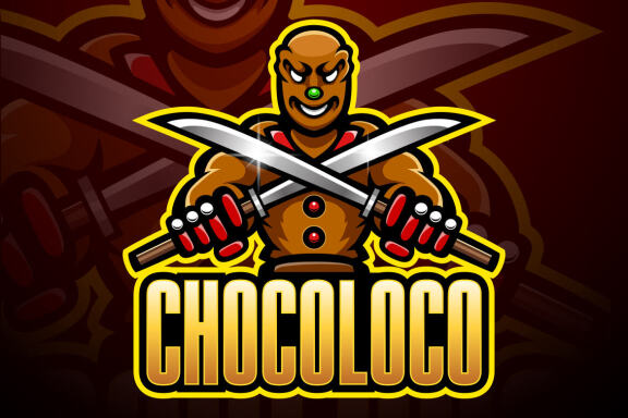 Ninja Chocolate Esport Mascot