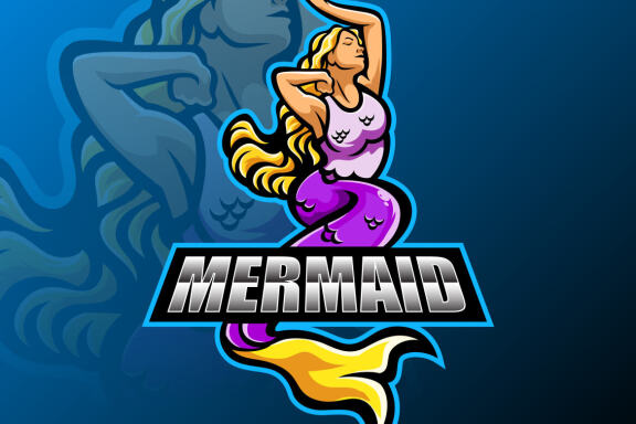 Mermaid Esport Mascot