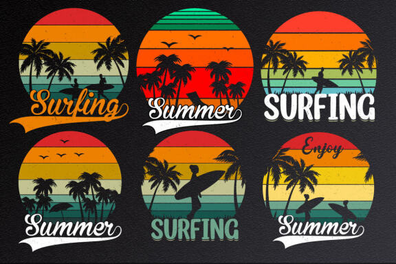 Vintage Retro Sunset