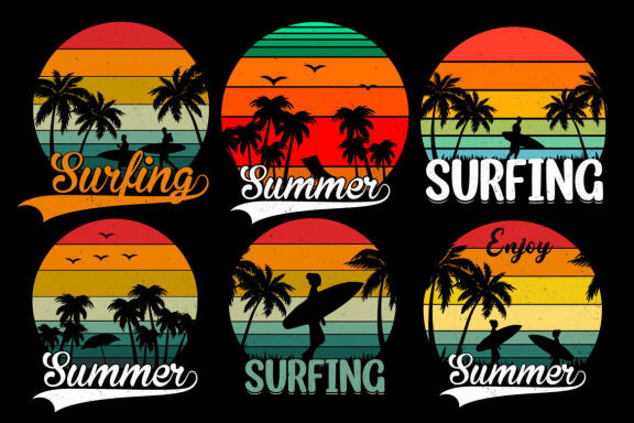 Vintage Retro Sunset