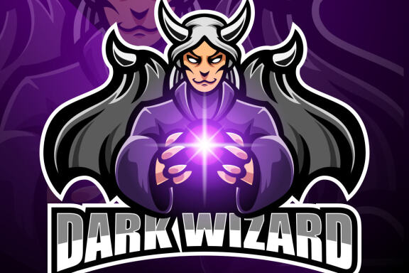 Dark Wizard Esport Mascot