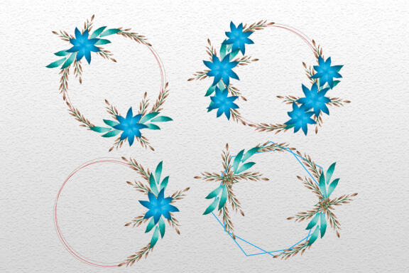 Water color Floral wreath