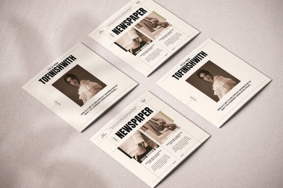 The Great Newspaper Square Trifold