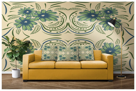 Folk Flowers Pattern Floral Print Ethnic Art