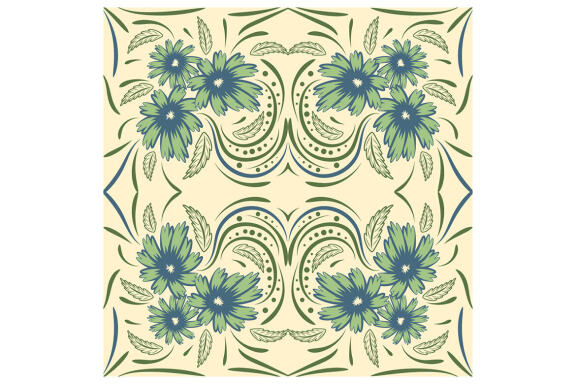 Folk Flowers Pattern Floral Print Ethnic Art