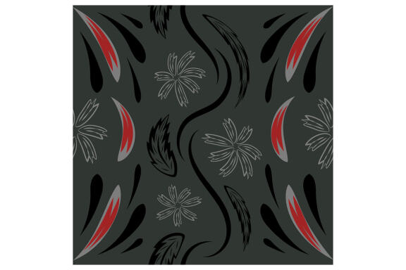 Folk Flowers Pattern Floral Print Ethnic Art