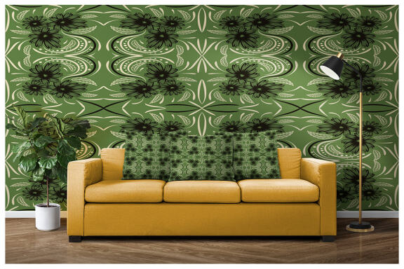 Folk Flowers Pattern Floral Print Ethnic Art