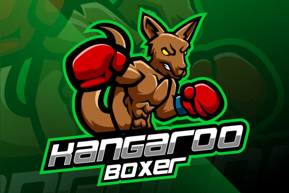 Kangoroo Boxing Esport Mascot
