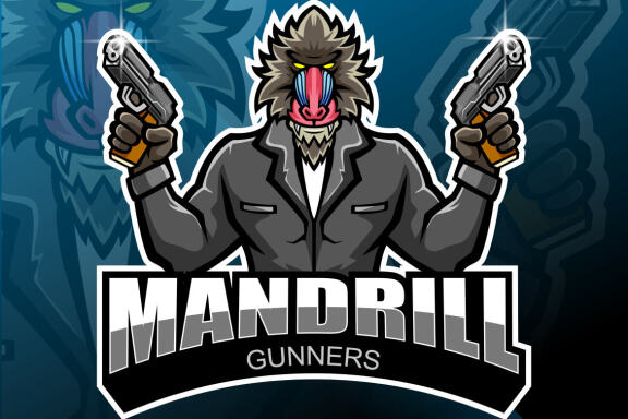 Mandrill Gunner Esport Mascot