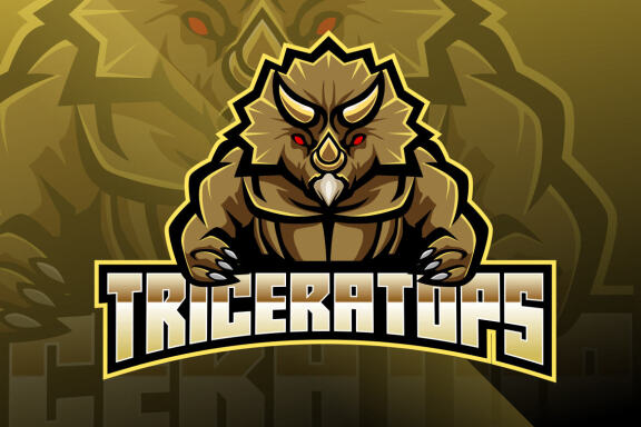 Triceratops Esport Mascot