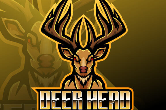 Deer Head Esport Mascot