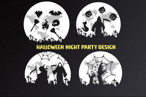 Halloween Night party design