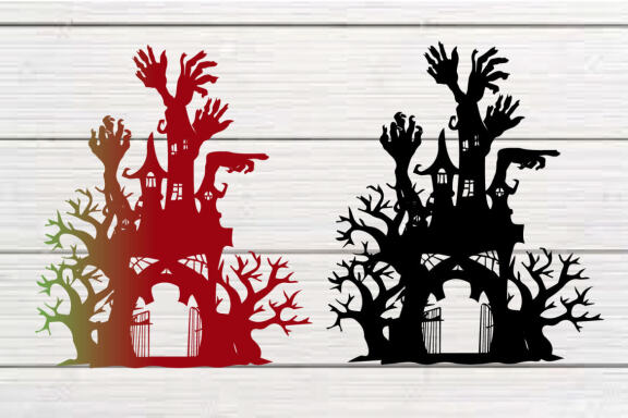 Halloween Scary House design