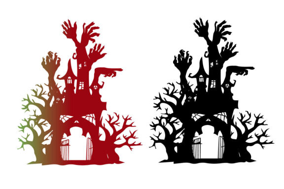 Halloween Scary House design