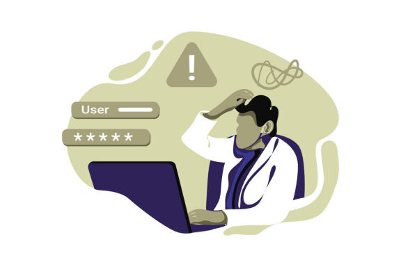 Forgot Fassword Icon Illustration vector for website mobile app