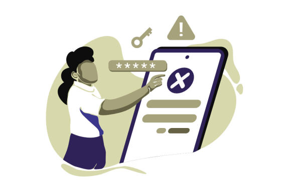 Forgot Fassword Icon Illustration vector for website mobile app