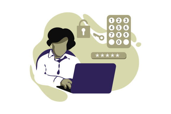 Forgot Fassword Icon Illustration vector for website mobile app