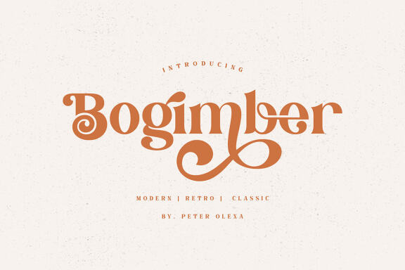 Bogimber - Retro Display Serif