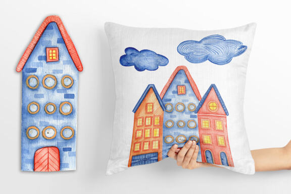 Large collection of underwater watercolors