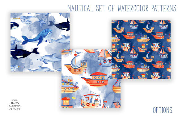 Large collection of underwater watercolors