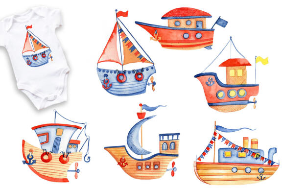 Large collection of underwater watercolors